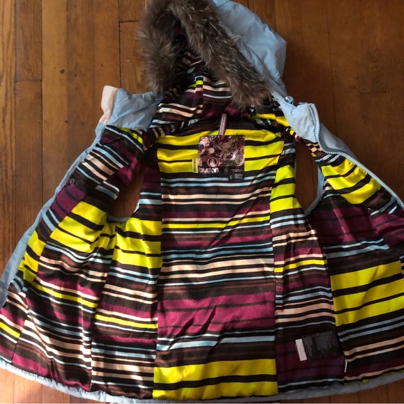 Burton Snowboarding/Ski Vest Dri Ride Hooded Vest Light Blue Size Small - Picture 9 of 10